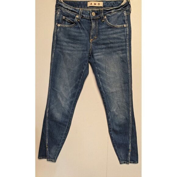 Amo | Twist Mid-Rise Skinny Cropped Jeans - Picture 2 of 7